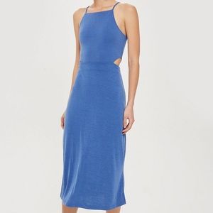 TOPSHOP • Side Cutout Midi Dress